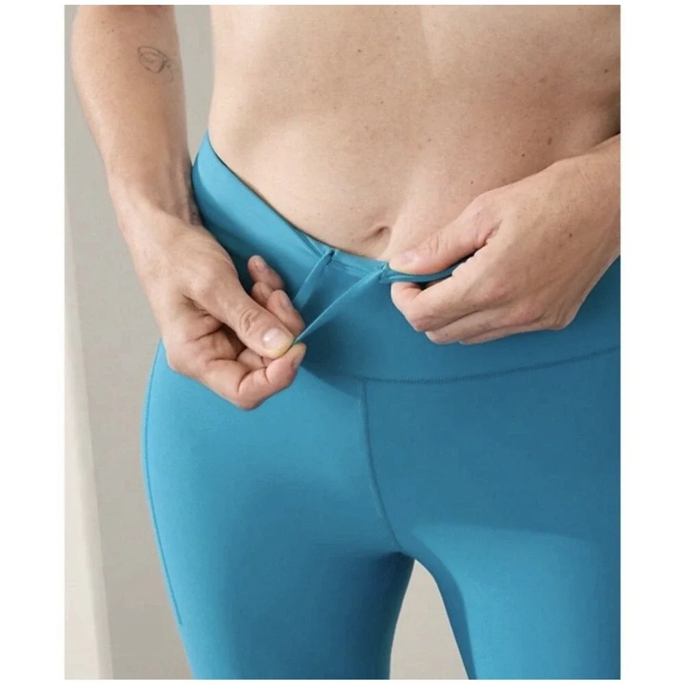 Athleta Pacesetter Ultra High Rise 7/8 Legging Pacific Blue Women's Size XL NWT